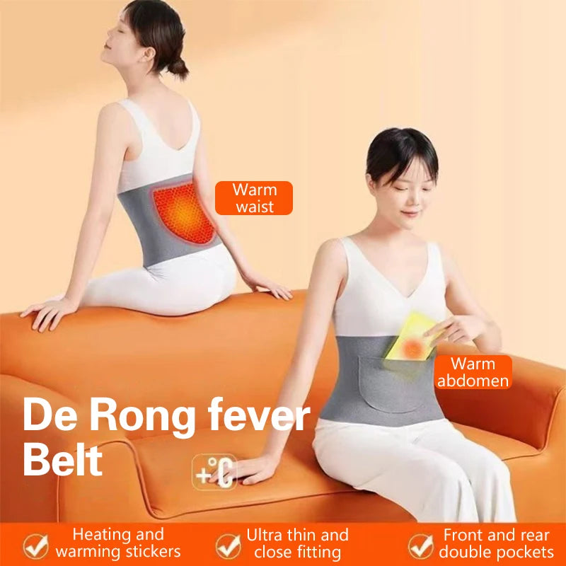 Self-Heating High Quality With Pockets Warm Waistband Elasticity Waist Support Belt Lower Back Lumbar Back Brace
