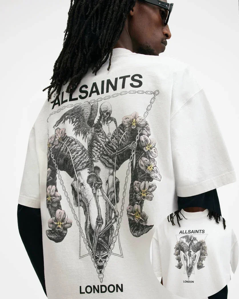 2025 Men Women Hot Sale Cotton Printed T-shirt Fashion Casual Letter Pattern Tops All Season Loose Harajuku Clothing
