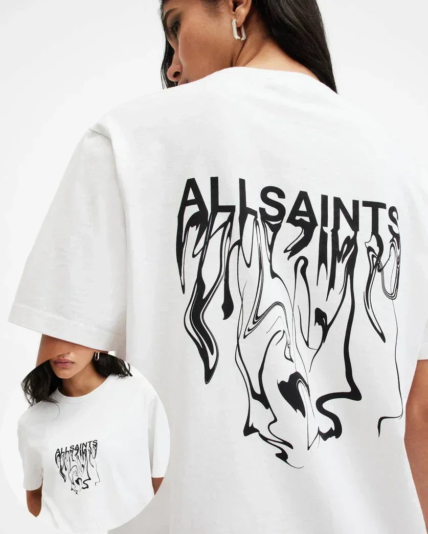 2025 Men Women Hot Sale Cotton Printed T-shirt Fashion Casual Letter Pattern Tops All Season Loose Harajuku Clothing